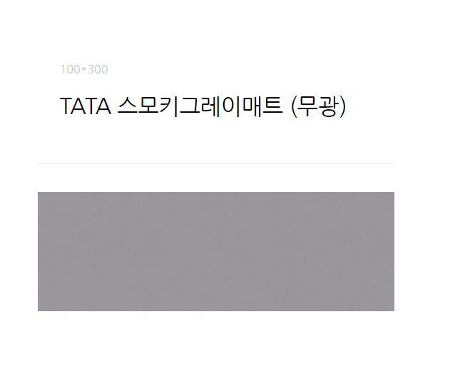 TATA 스모키그레이매트 100*300각/무광/33장